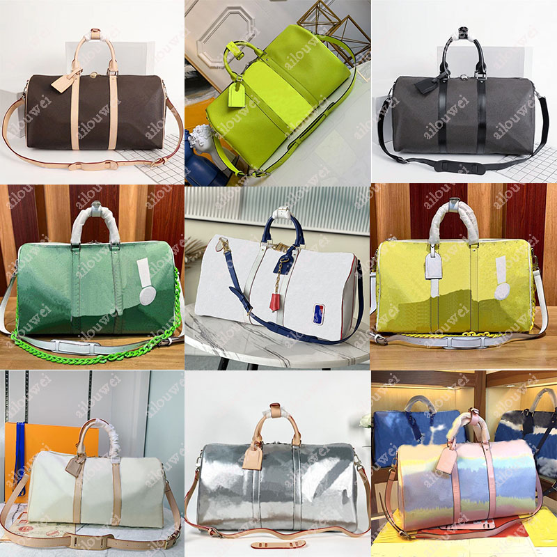 

Keepall Duffel Luggage Bags Travel Men Women 45 50 55 Designer Duffle Luxury Fashion Sport Tote Handbags Shoulder Outdoor Large Capacity Black Packs Suitcase Bag, 20