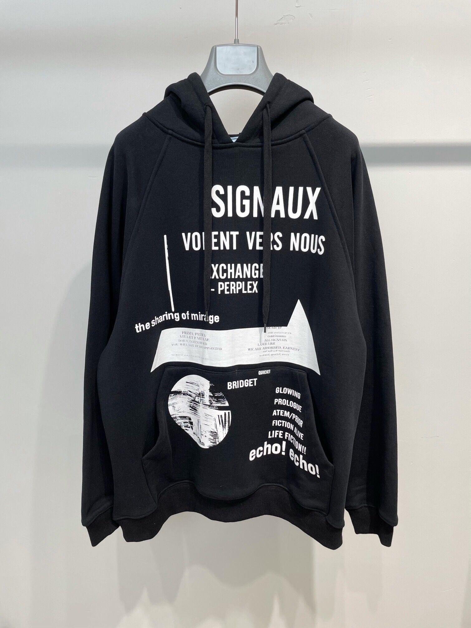 

2021 spring casual mens hoodies over size euro size  to xl, Black