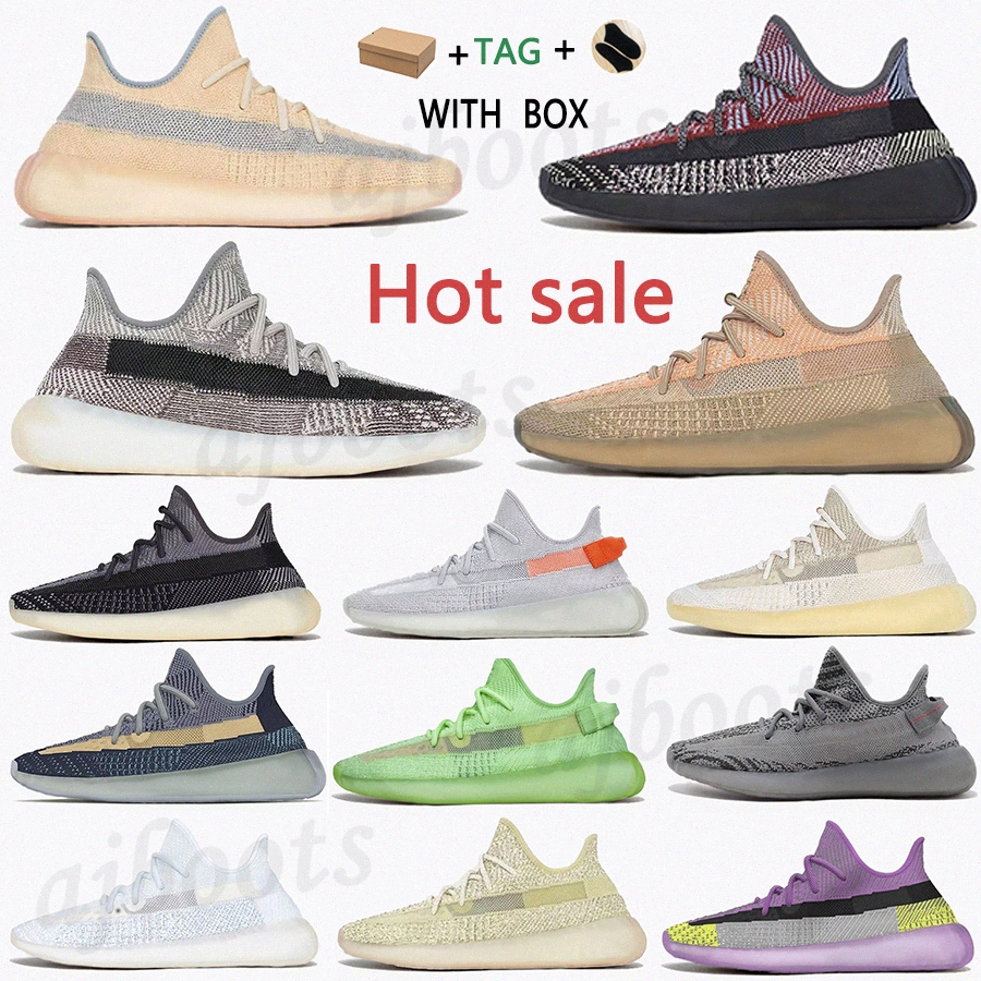 

2021 fade kanye v2 west Cinder reflective earth Oreo running shoes Runner desert sage yecher Yechei lzyon Black Static men women sportsR79a#