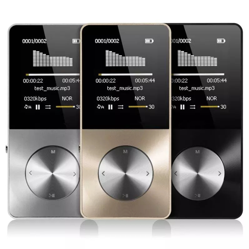 

Walkman Mp4 Player Aluminum Alloy 16GB Slim MP3 with Built-in Speaker HIFI Support Video TF Card Lossless Music