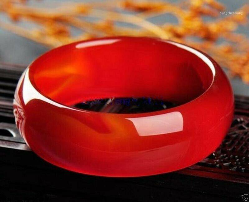 

100% Beautiful Natural Red Jadeite Bracelet In China 56-64 Mm AAAAAAAA Bangle