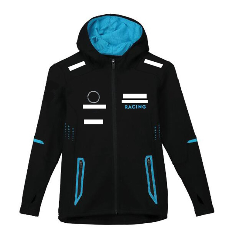 

2021 season motorsport F1 team racing fans black sweatshirt men's fur clothes zipper sports jacket