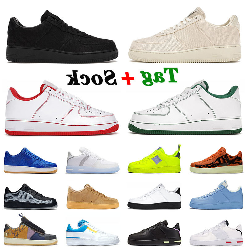 

Arrival Dunk 1 N354 Running Shoes Platform Low Triple Black White MCA University Air Airforces Off Men Women Forces Trainers Skate