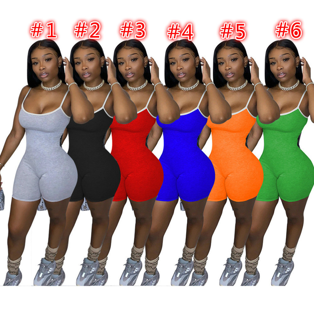 

Plus Size Women Sexy Sling Jumpsuits Designer Summer Tracksuits Bodysuits Workout Skinny V-neck Sleeveless Long Pants Outfits Fashion Clubwear Rompers, B1-b9 mix or give a list
