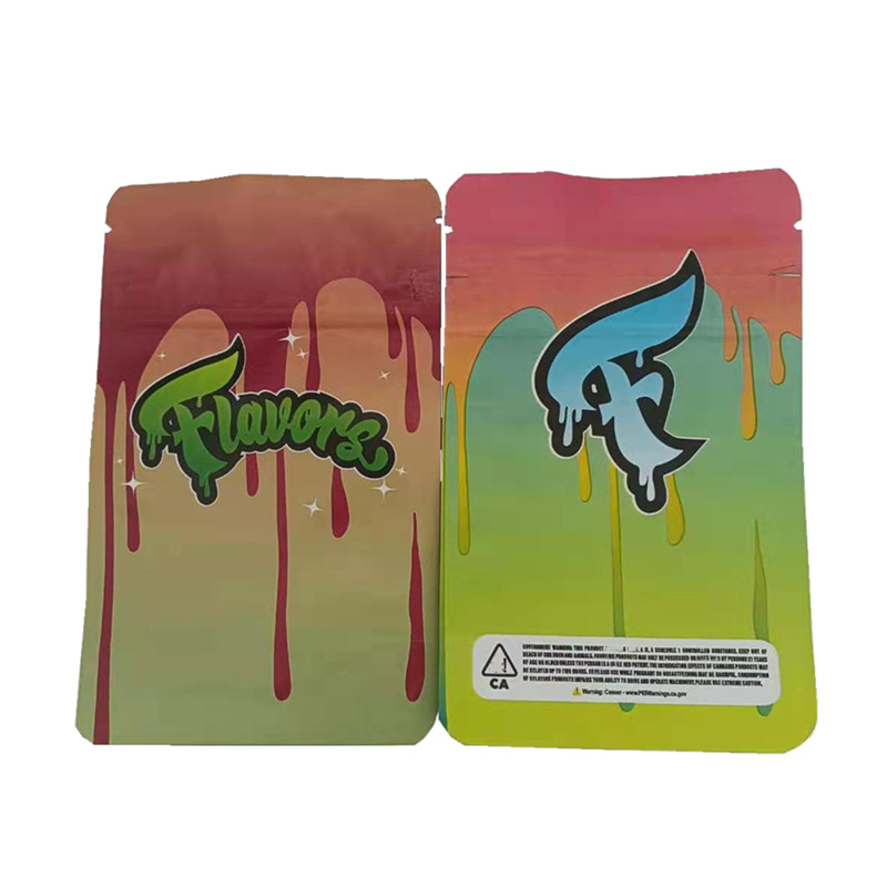 

flavors gummies packaging bags gummy candy sour resealable edibles Empty package flower Mylar Bag Packing dhl fedex