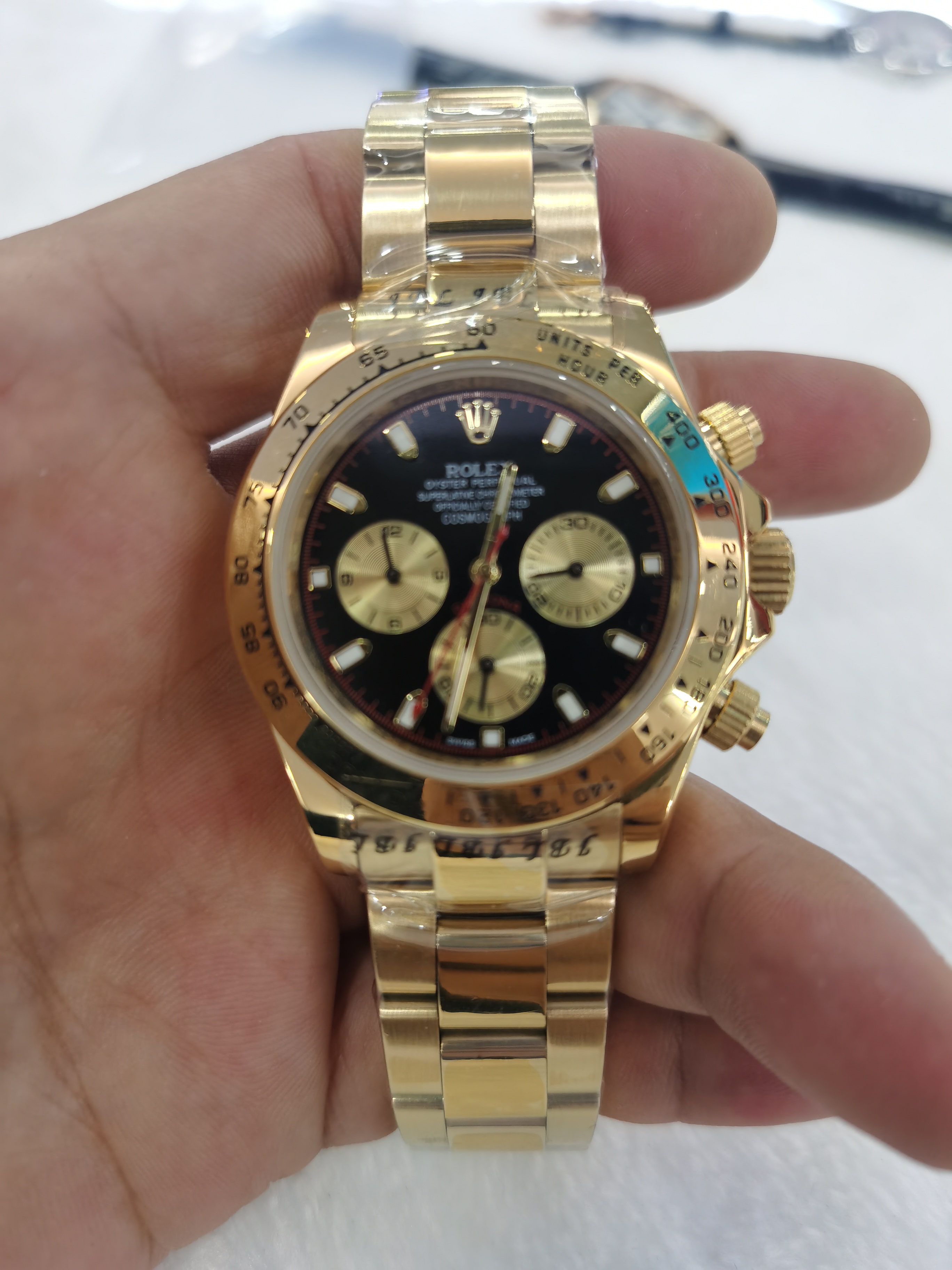 

With Original Box Wristwatches Sapphire 40mm 116509 Automatic Mechanical Mens Men's Watch Watches No Chronograph black Dial, Style 1 original box + watch