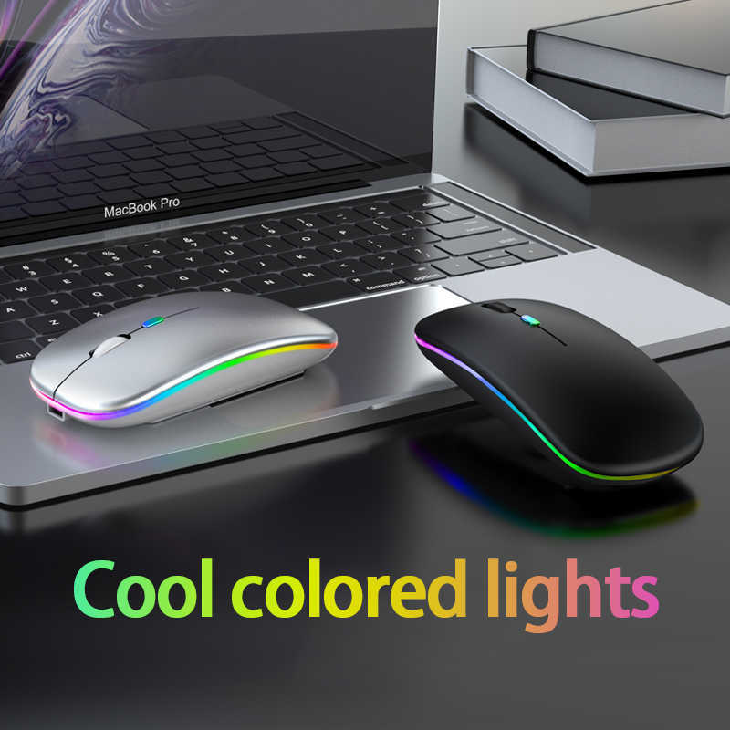 

Bluetooth Mouse Wireless Mouse Silent Rechargeable Laser Computer Mouse Thin PC Office Mause For Apple Mac Microsoft Y0703