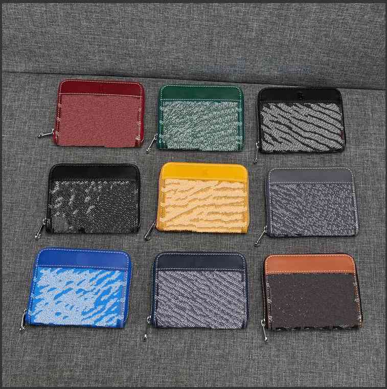 

2021 bags Goya zipper bag card women s dog tooth small for men Womens high quality lady G designer Box