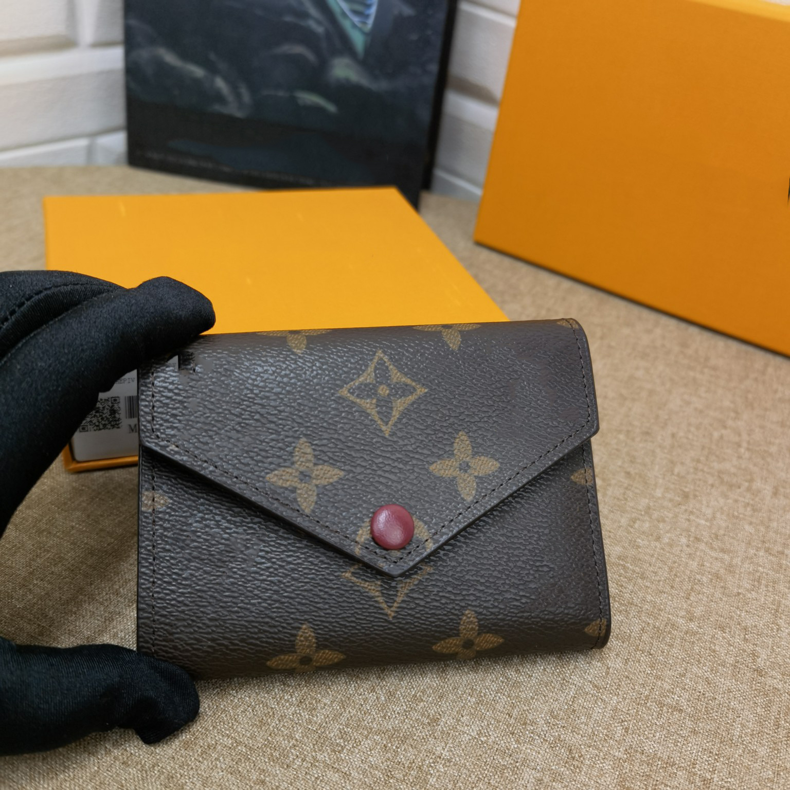 

Top quality male and female purse designer luxury leather canvas short hand with Classic Fashion Card with box size 12-9cm M41938 431146