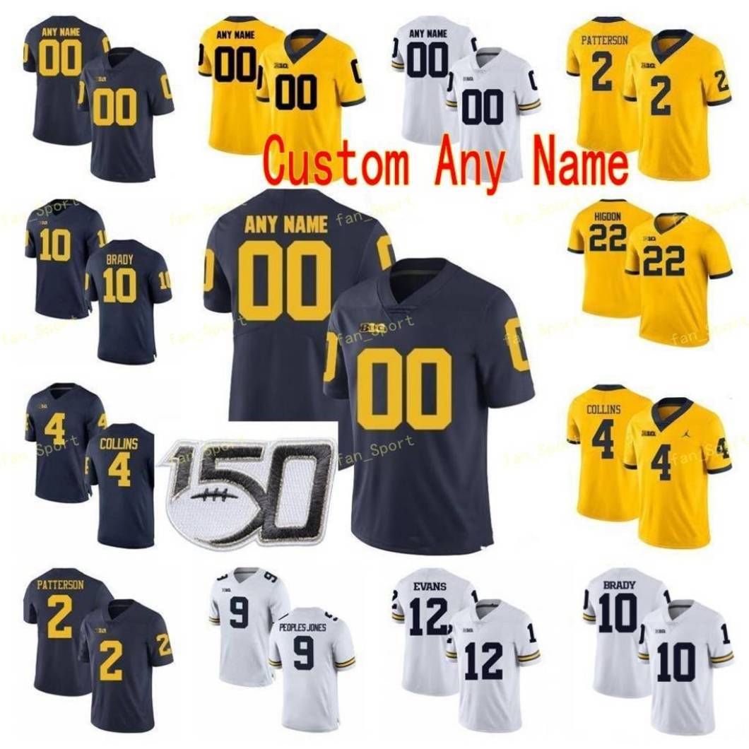 

NCAA College Jerseys Michigan Wolverines 9 Donovan Peoples-Jones 84 Sean McKeon 83 Zach Gentry 88 Grant Perry Custom Football Stitched, As