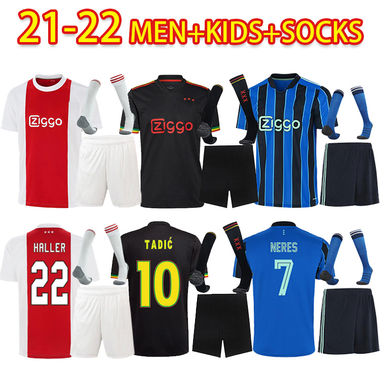 

21 22 AJX Bob Marley Soccer Jerseys TADIC BERGHUIS HALLER Third black BLIND PROMES NERES CRUYFF KLAASSEN GRAVENBERCH 2022 football shirt men