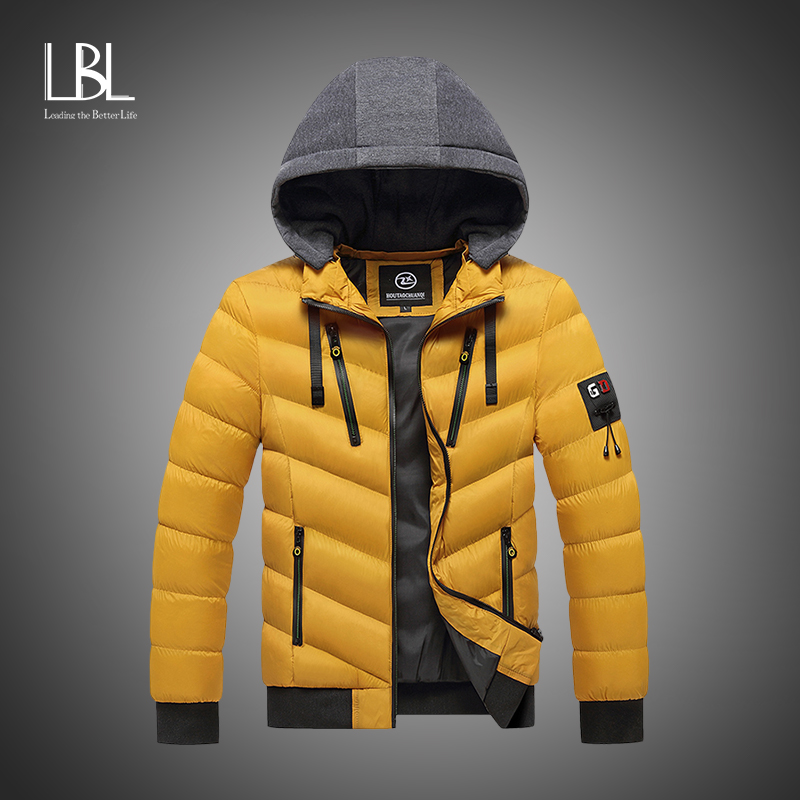 

Men Winter New Thick Waterproof Parkas Jacket 2021 Mens Autumn Outwear Outfits Windproof Detachable Hat Cotton Parka Coats, Nhq8809 green