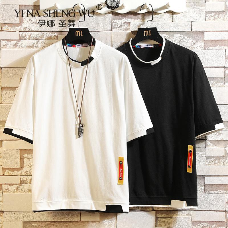 

Ethnic Clothing Japanese Summer Cotton And Linen T-shirt Men's Casual Loose Harajuku Fashion Leisure Thin Men Kimono Top