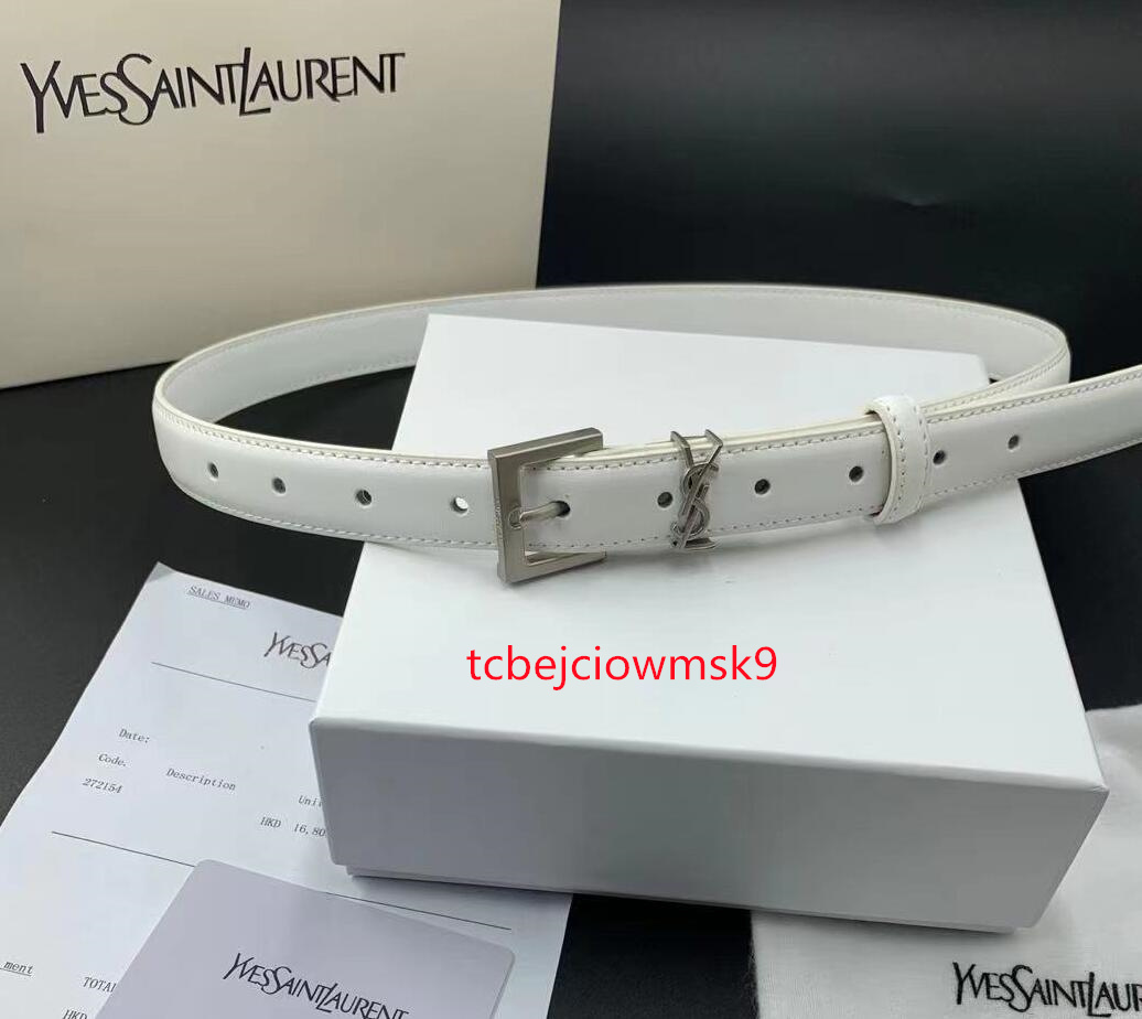 

07 yslsell 2.5cm width Men Luxurys Designers Cowhide Belts For Women Fashion Genuine Leather Buckle Belt Womens Waistband High Quality Girdle Ladies NO BOX, Ombre color