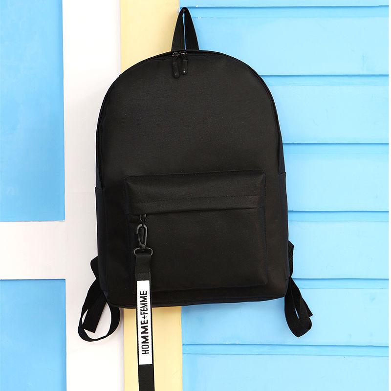 

Backpack Men College Style Simple Waterproof Printed Canvas Casual Zipper Large Capacity Sports Bag