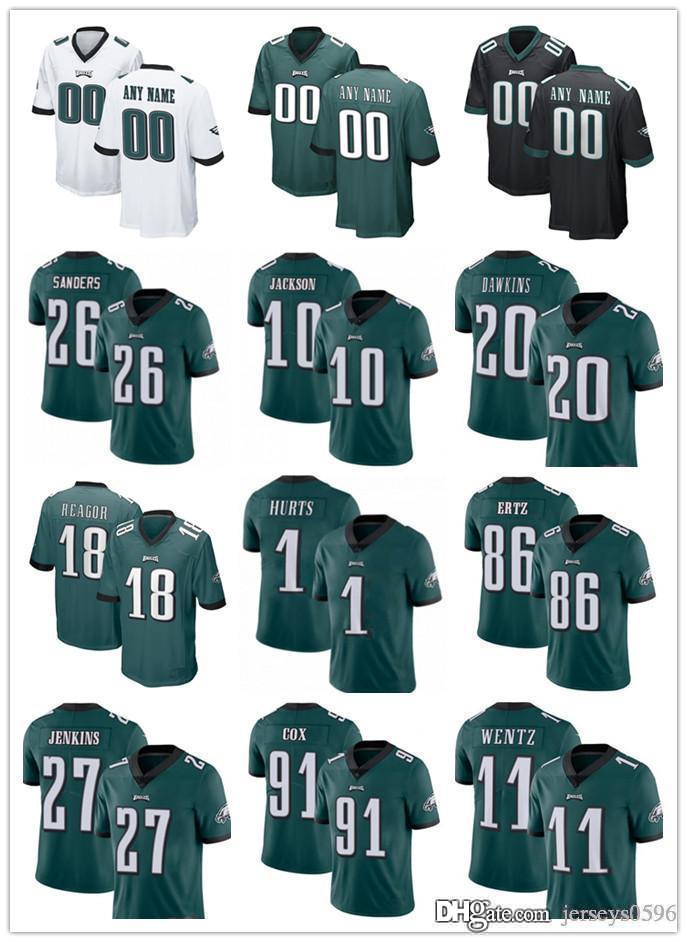 

Custom Men Women Youth Philadelphia Eagles 20 Brian Dawkins 1 Jalen Hurts 24 Darius Slay Jr. 26 Miles Sanders Football Jerseys, Black;red