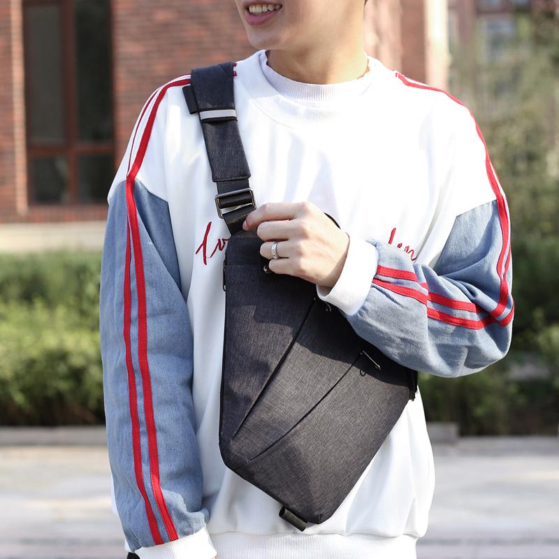 

Compact Single Shoulder Bags Men Women Waterproof Nylon Crossbody Male Messenger Bag Chest Pack Cool Motorcycle Sling Waist