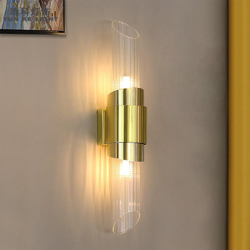 

Crystal Bedroom Light Living Room Decoration Iron Aisle Dining Home Deco Lamp Wall Lamps