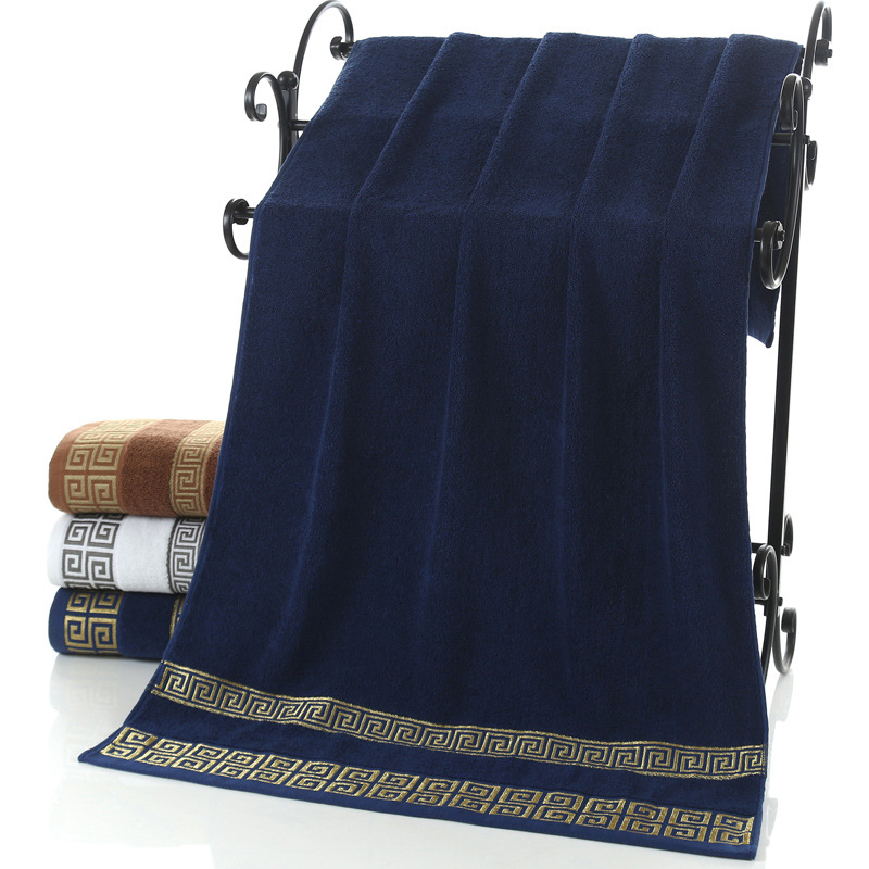 

Bath Towel Cotton Will Dot Lint-free 32 Strand 400g Jacquard Luxury Design Soft Wash Bath Home Absorbent Men And Women Washcloths Wholesale 70*140cm