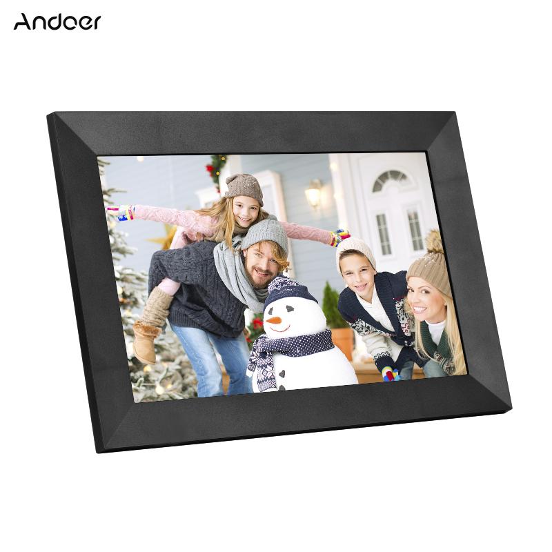 

Digital Po Frames Po Andoer 8 Inch Picture Frame IPS Touch-screen 1280*800 1080P Video Smart WiFi 16GB Storage