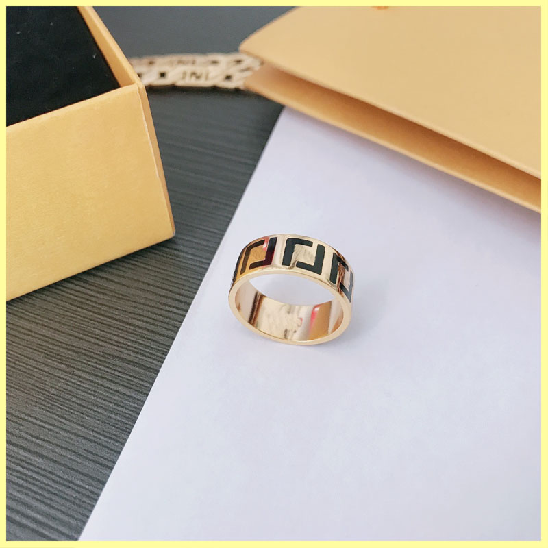 

Luxurys Designers Ring Jewelry Designer Mens Rings Engagements For Women Love Ring Letter F Brand Gold Ring Box Youyou fashion 21081004R
