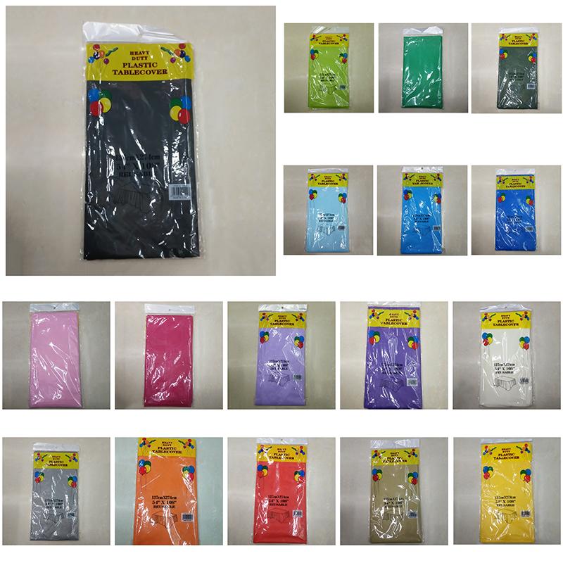 

Plastic Tablecloth, White 137CM X 183CM Promotion Table Cloth