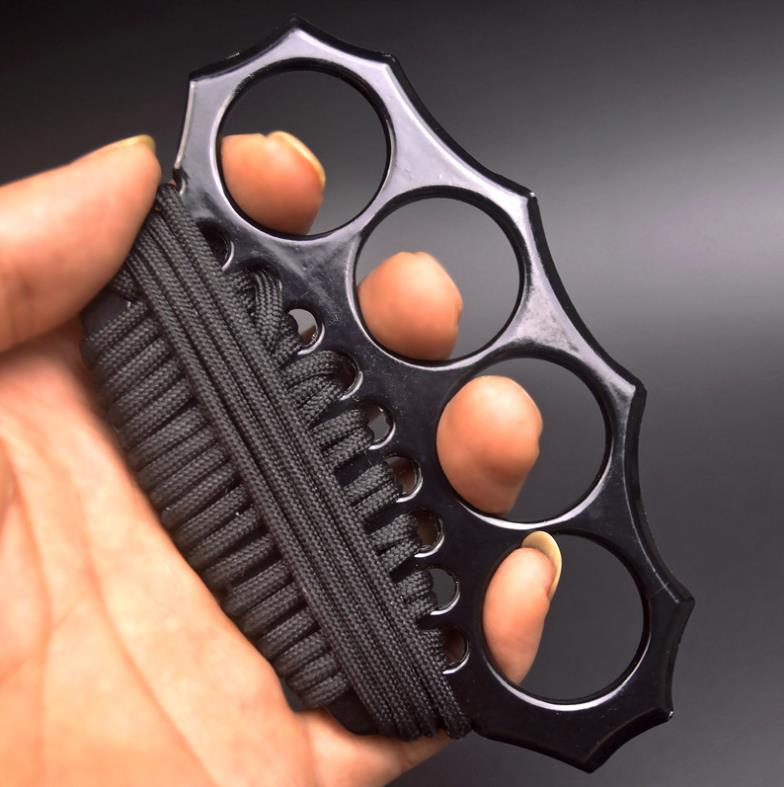 

Metal Four Finger Boxing Ring Knuckles duster Outdoor Fitness Safety Guard Pocket Portable EDC Tools HW483