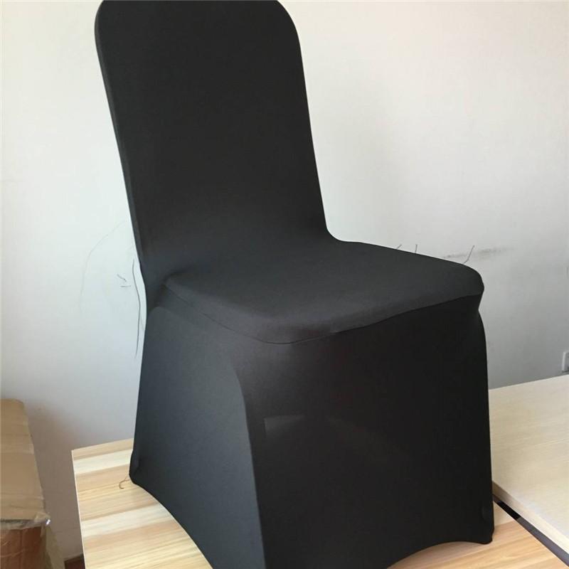 

Chair Covers Marious 100pcs Universal Black Spandex Banquet Cover/chair Lycra For Wedding Event Factory Price
