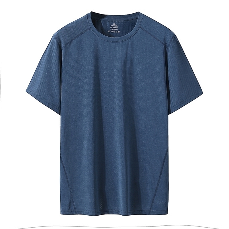 

Quick Dry Sport T Shirt Men Short Sleeves Summer Casual Mesh Cotton Plus OverSize 6XL 7XL 8XL Top Tees GYM Tshirt Clothes 210716, 8923 asian size 5