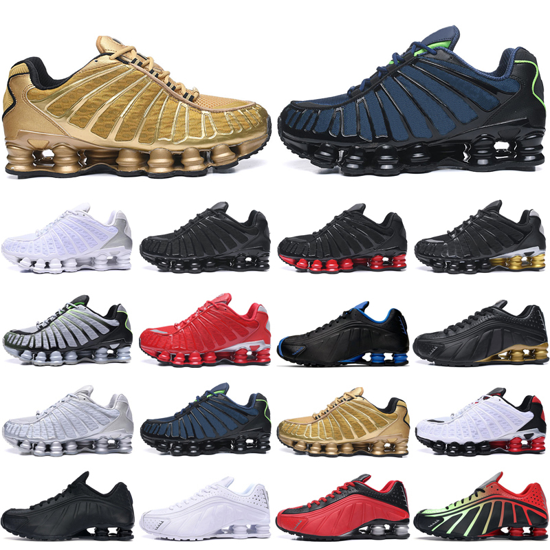

Top OG TL Shox men running shoes des chaussures outdoor trainers Triple Black White Volt Silver Speed Red Dark Blue mens Zapatillas sports sneakers, Red black