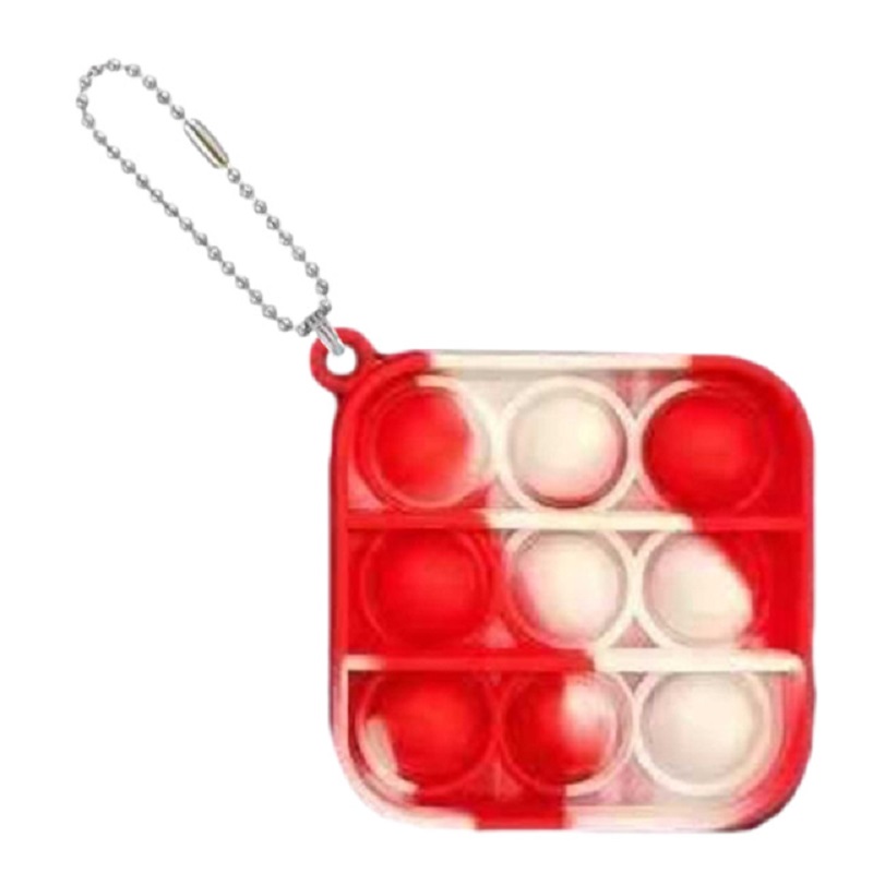 

50pcs Mini Push Pop Bubble Sensory Toy Autism Needs Squish Stress Reliever Toys Adult Child Funny Keychain Anti-stress Pops It Fidget