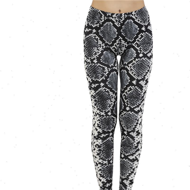 

women leggings arrival leggins mujer silver snakeskin printing legging feminina fitness woman flexible pants workout, Black