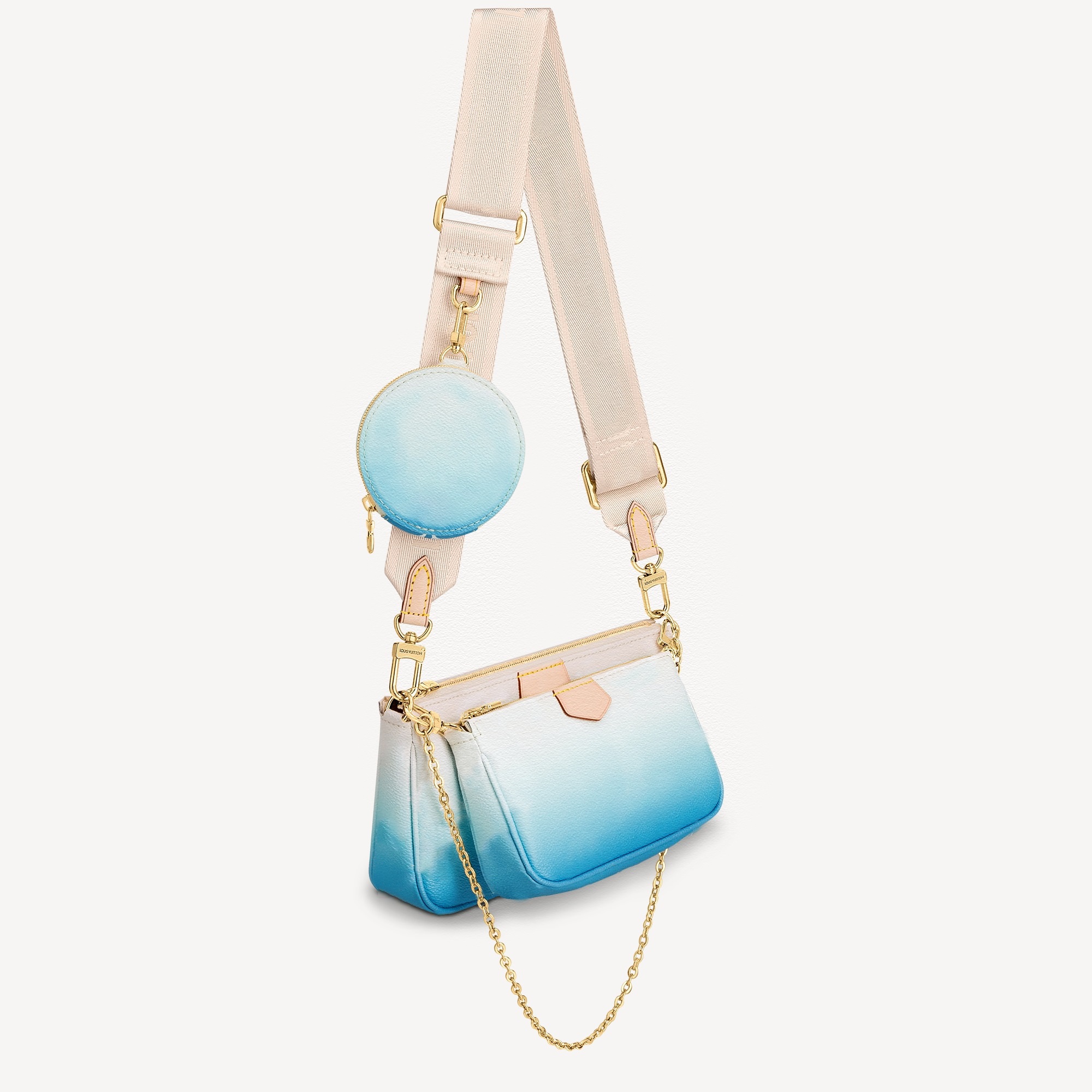 

Classic Shoulder Bags Summer Ladies Gradient Ramp Cross Body Brand Women's Handbags 3pcs In One Lady Wallet Purse Tote Bag Multi Pochette, Only box