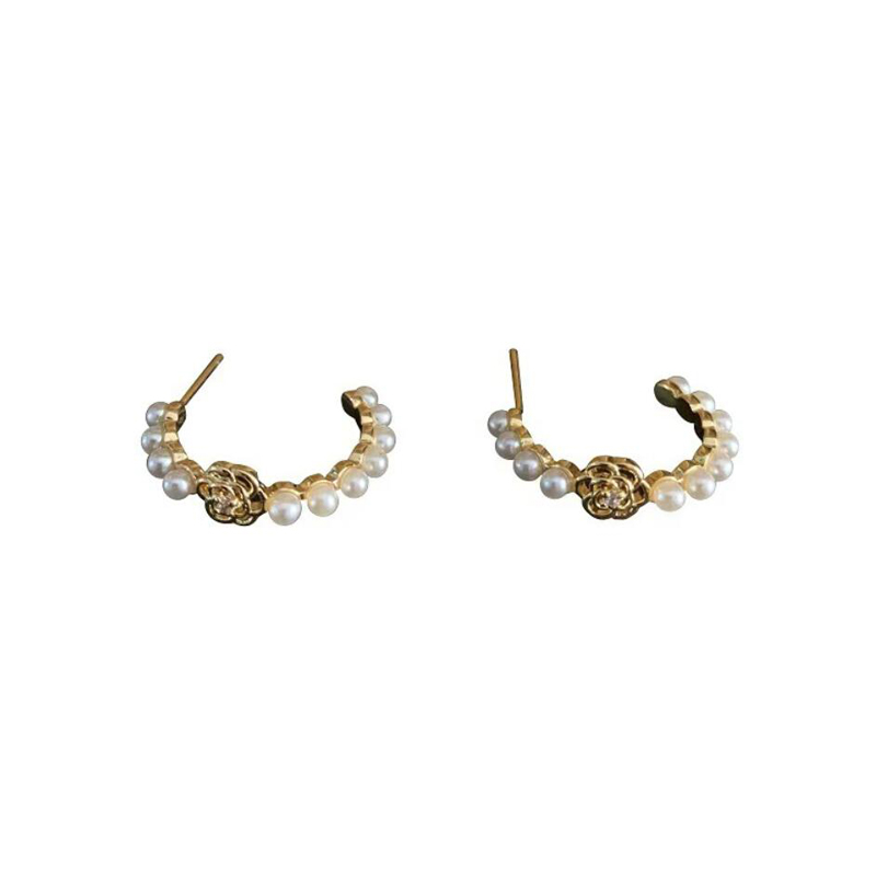 

18K Gold Plated Designer Stud Earrings Brand Designers Geometry Letters Fashion Women Crystal Pearl Earring Wedding Party Jewerlry Classic Style ER0265