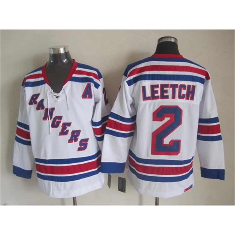 

95 Top Quality ! New York Rangers Ice Hockey Jerseys Cheap 2 Brian Leetch Retro Vintage CCM Authentic Stitched Jerseys Mix Order !, Blue