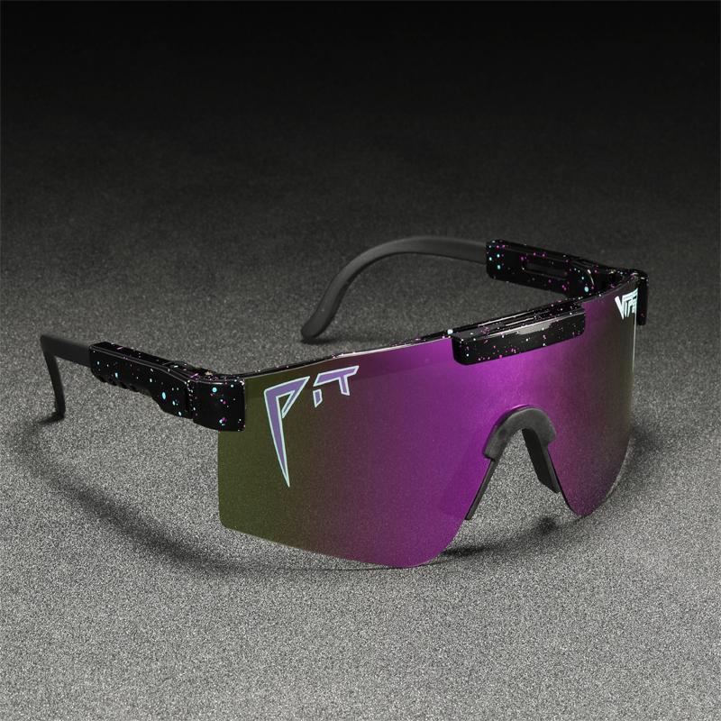 

Sunglasses Stylish Men Oversized TR90 Polarized Pit Viper UV400 Adjustable Shield Gafas De Sol One-piece Lens Multicolored