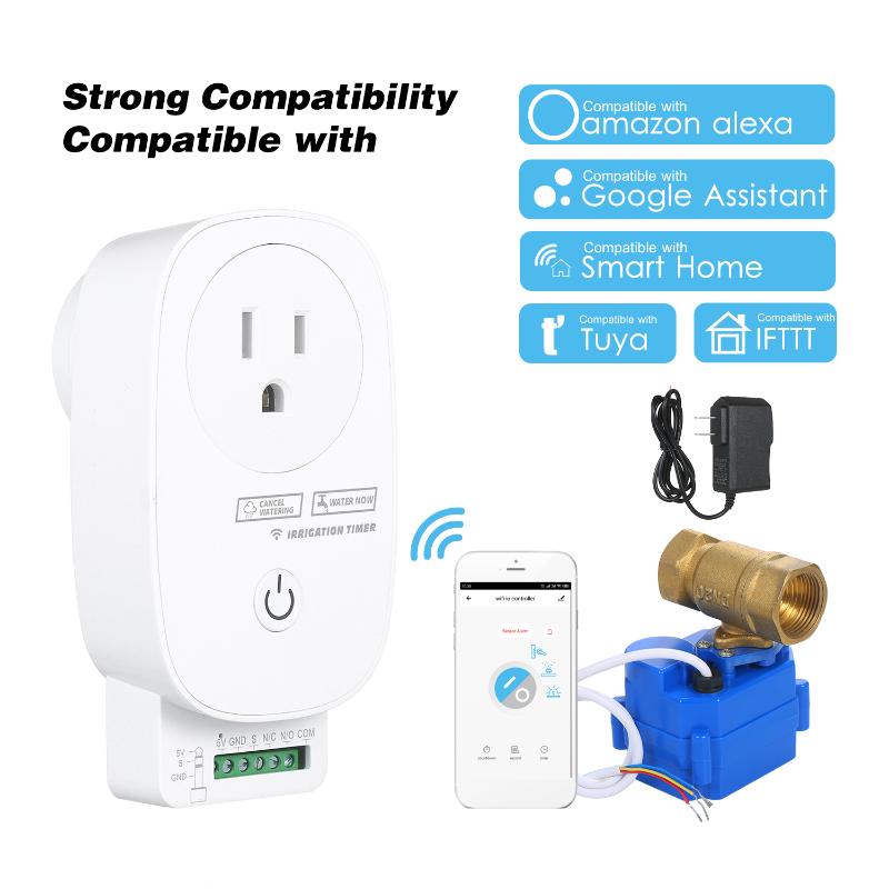 

WiFi Control Garden Irrigation System Sprinkler Controller Outdoor Timer Automatic Watering Device Tool Equipments