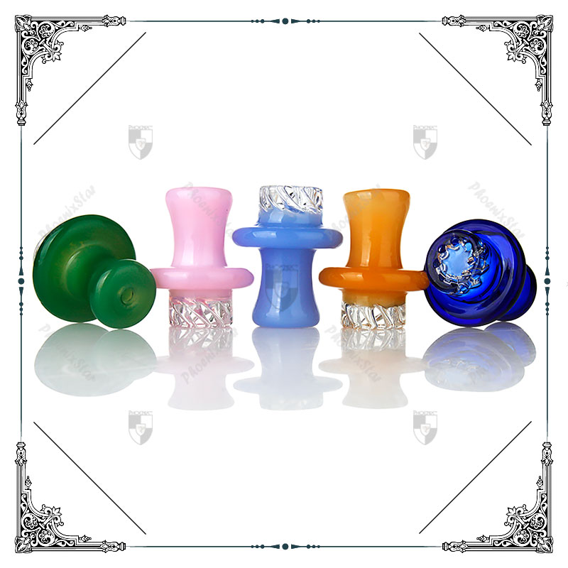 

Heady Glass helix function caps Carb Cap Dome Carbcaps Smoking Accessories Colored Tops For Quartz Banger Nails Water Pipe Bong Dab Rigs