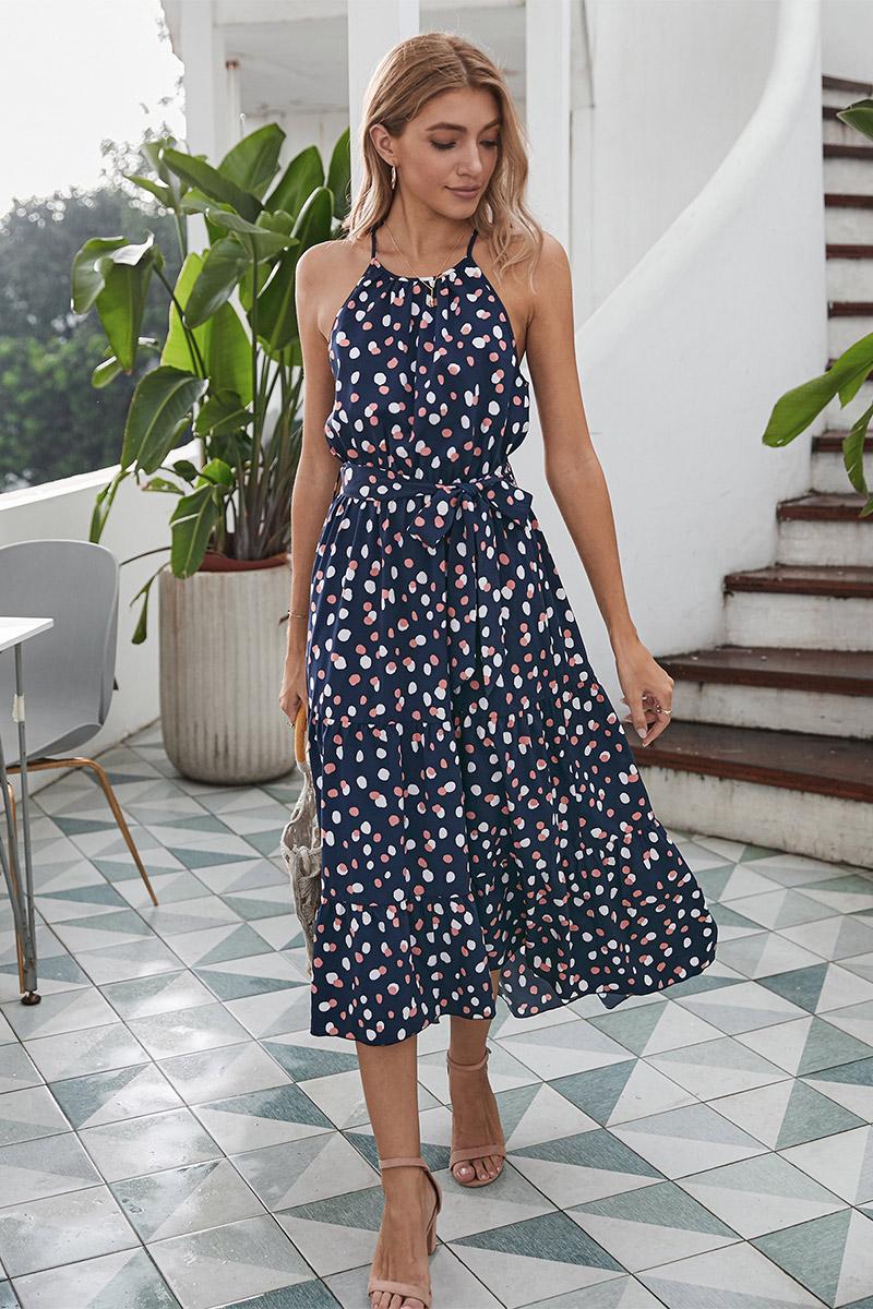 

Casual Dresses Bohemian Women Floral Dress Beach Style Temperamental Print Maxi Dredd Prairie Chic Bodycon Robe