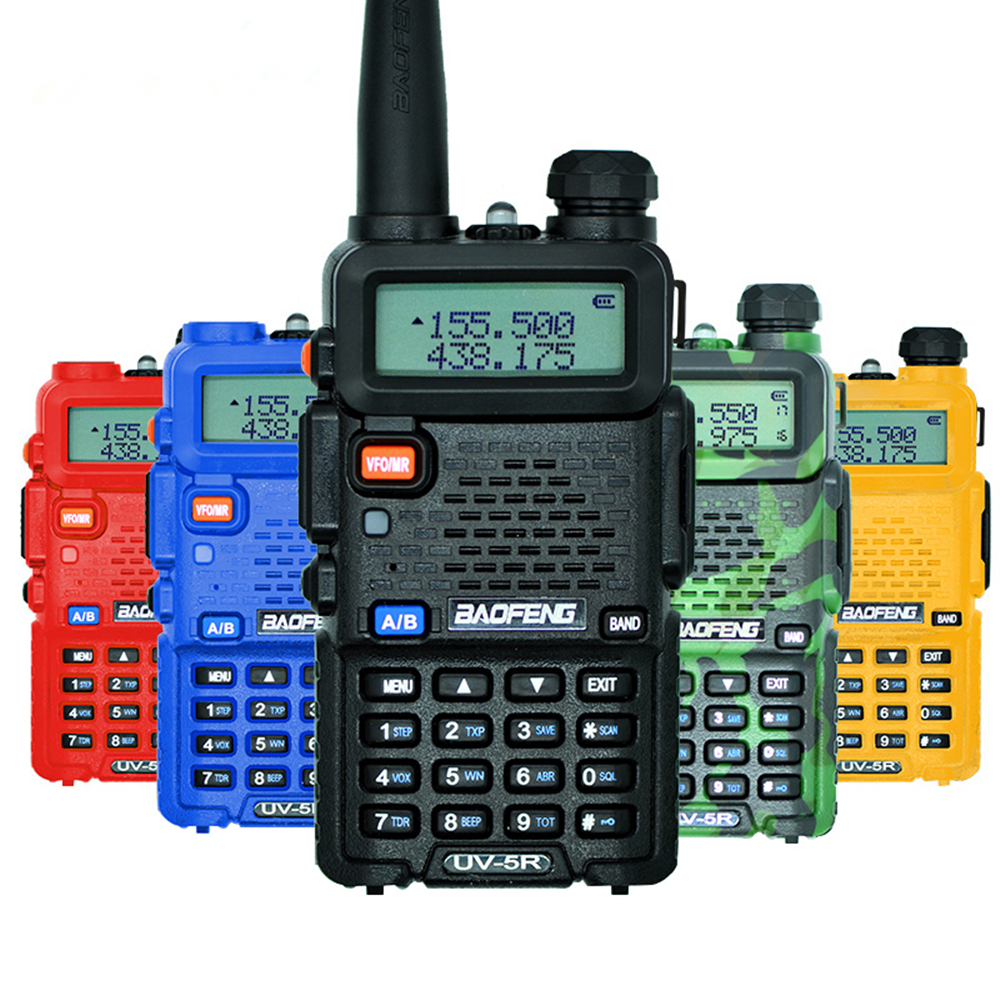 

Protable 128 Channels 5 Watts Dual Band BF uv-5r 8w Walkie Talkie Pair Up To 5KM