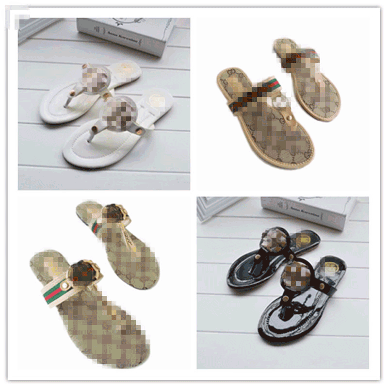 

Fashion Slip Women Flat Slippers Spring Autumn Designer Ballerinas Comfortable and cool Leather shoes Luxury ladies Flip Flops Outdoor Slipp, Black