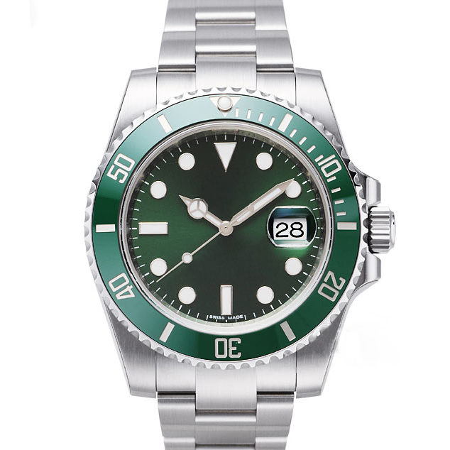 

Men Watch Top High Quality Automatic Mechanical 2813 movement Watches Ceramic bezel Stainless Steel 40mm Luminous Waterproof Wristwatch, As picture