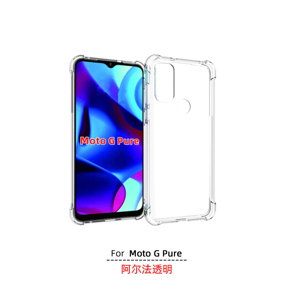 

Anti-Knock Clear Phone Cases For Moto G Pure G50 5G Square Camera E20 G60S Edge 20 Pro Lite Stylus G60 G40 Fusion TPU Transparent Back Case Cover