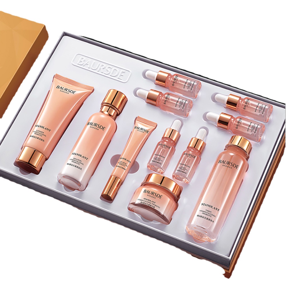 

Vitamin A Probiotics Beauty Products 11Pcs Skin Care Sets Facial Firming Moisturizing Nourishing Shrink Pores Repair Acne Marks