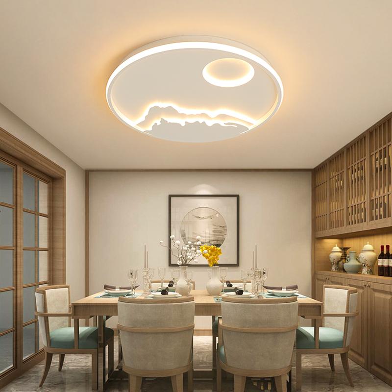 

Arrival Round Dimmable Modern Led Ceiling Lights For Living Room Bedroom Study White Color RC Lamp