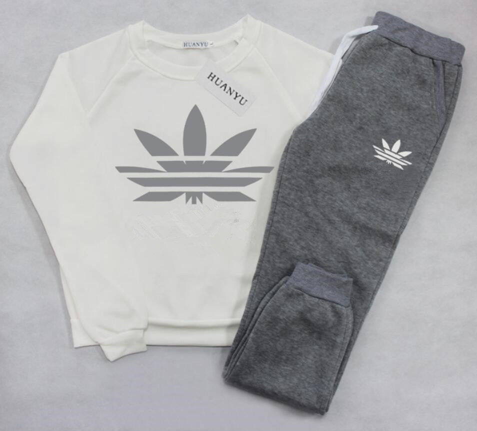 

Autumn Women Tracksuits Long Sleeve Thicken Hooded Sweatshirts 2Piece Set Tops+Pants Sporting Suit