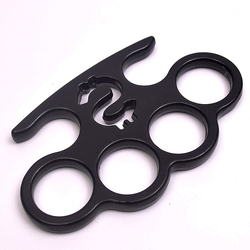 

Alloy Steel Two Legged Snake Knuckle Four Fingers Martial Art Fight Kirsite Handclasp Self Defense Equipment 5 1kga B3