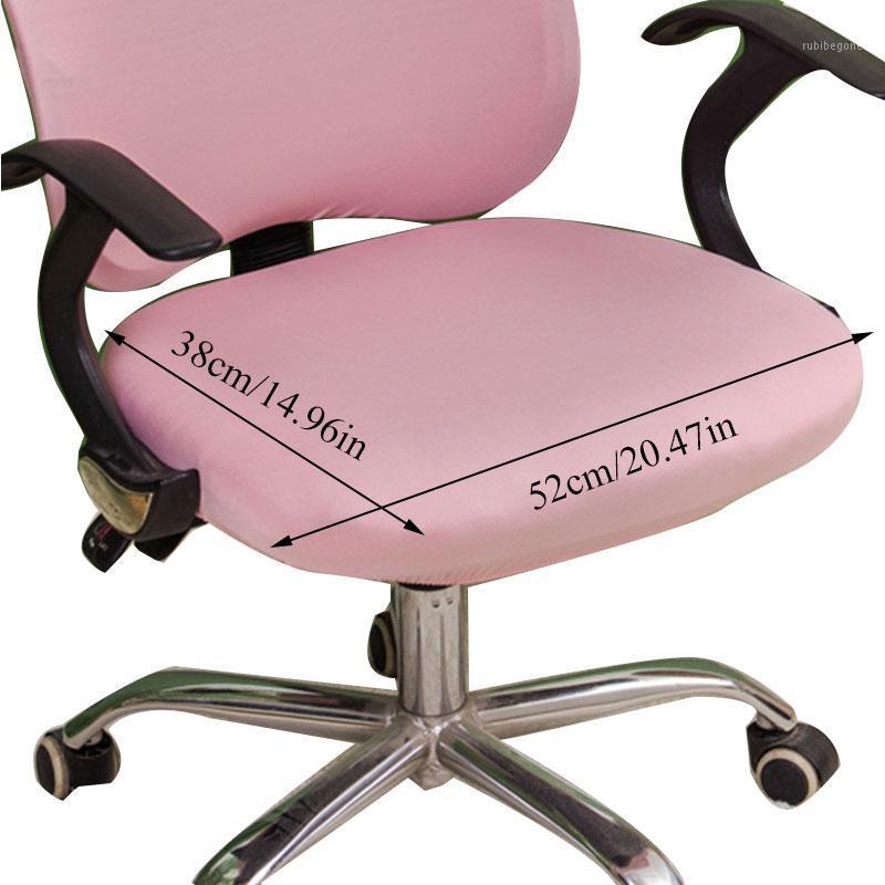

1pc Office Computer Chair Covers Elastic Stretch Arm Anti-dust Universal Solid Seat Cover Cushion