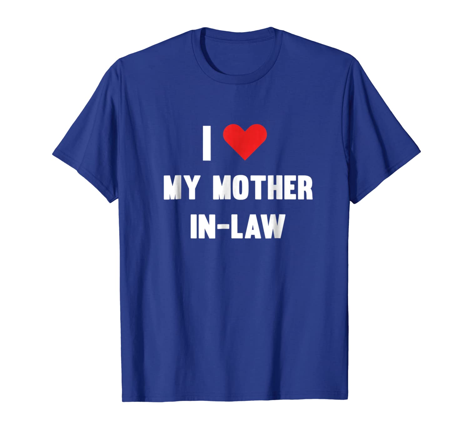 

i heart (love) my mother-in-law t-shirt, White;black