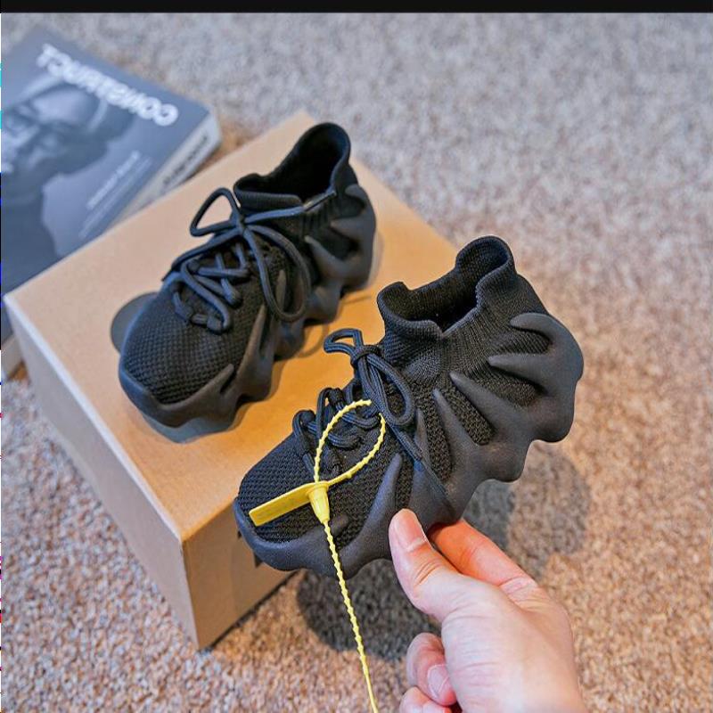 

2021 Children Fashion Boys sport Cloud White 450 Sneakers Toddler Little Slate Girls Brand Big Shoes Kid Designer Dark knit Trainers sh Nrdi, Gray